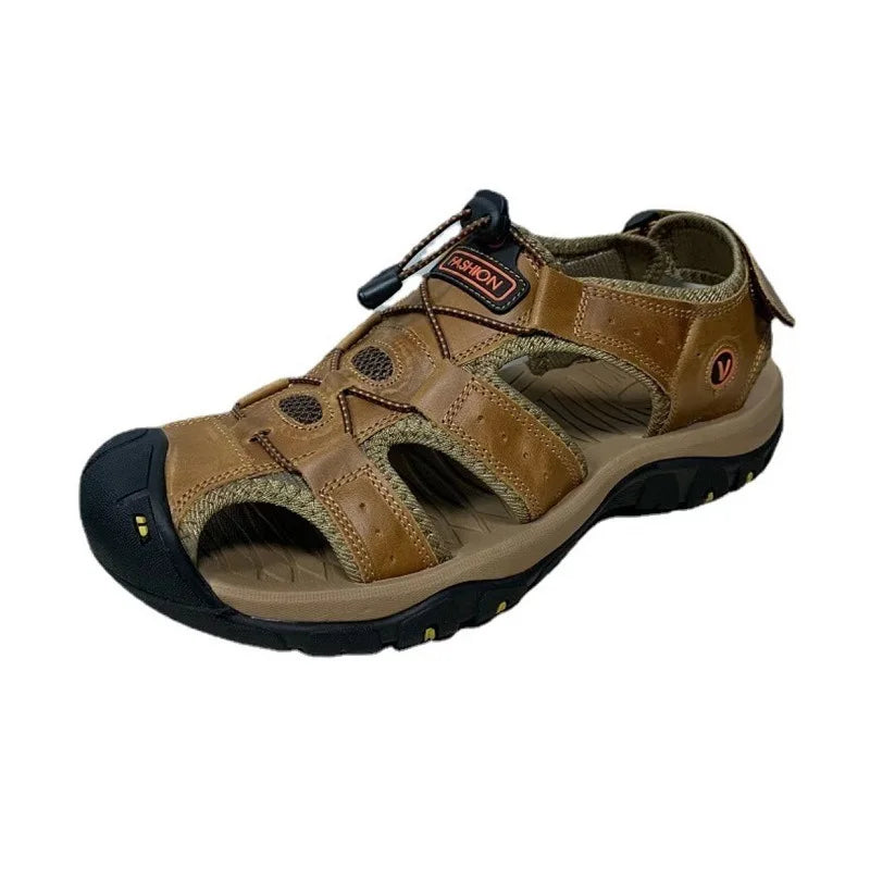 SANDALIA DE CUERO PARA HOMBRE