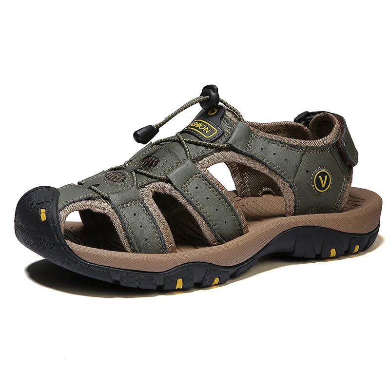 SANDALIA DE CUERO PARA HOMBRE
