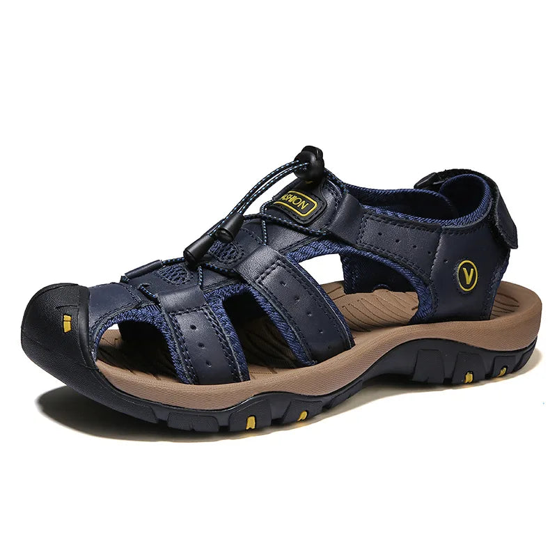 SANDALIA DE CUERO PARA HOMBRE